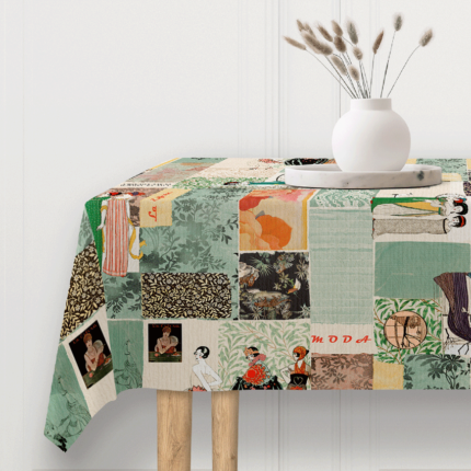 Borddug med flotte motiver. Eksklusivt design. Vilde eller klassiske akrylcoatede stofduge til firkantede borde. Kvalitet til hverdag og fest.