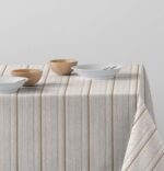 stribet akryldug i hvide farver