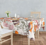 Dug med hav-inspireret design. Stilfulde og elegante duge, dejlige kvaliteter. Køb unikt til en inspirerende boligindretning i det hjem.