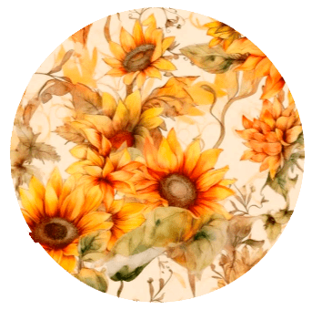 Rund akrylcoated stofdug med blomster. Stilfulde duge til en perfekt borddækning inde, såvel som ude. Flere forskellige Ø til runde borde.